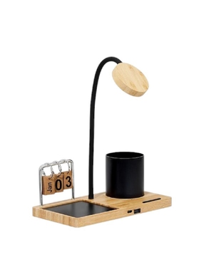 Multi-Functional Bamboo Desk Utility